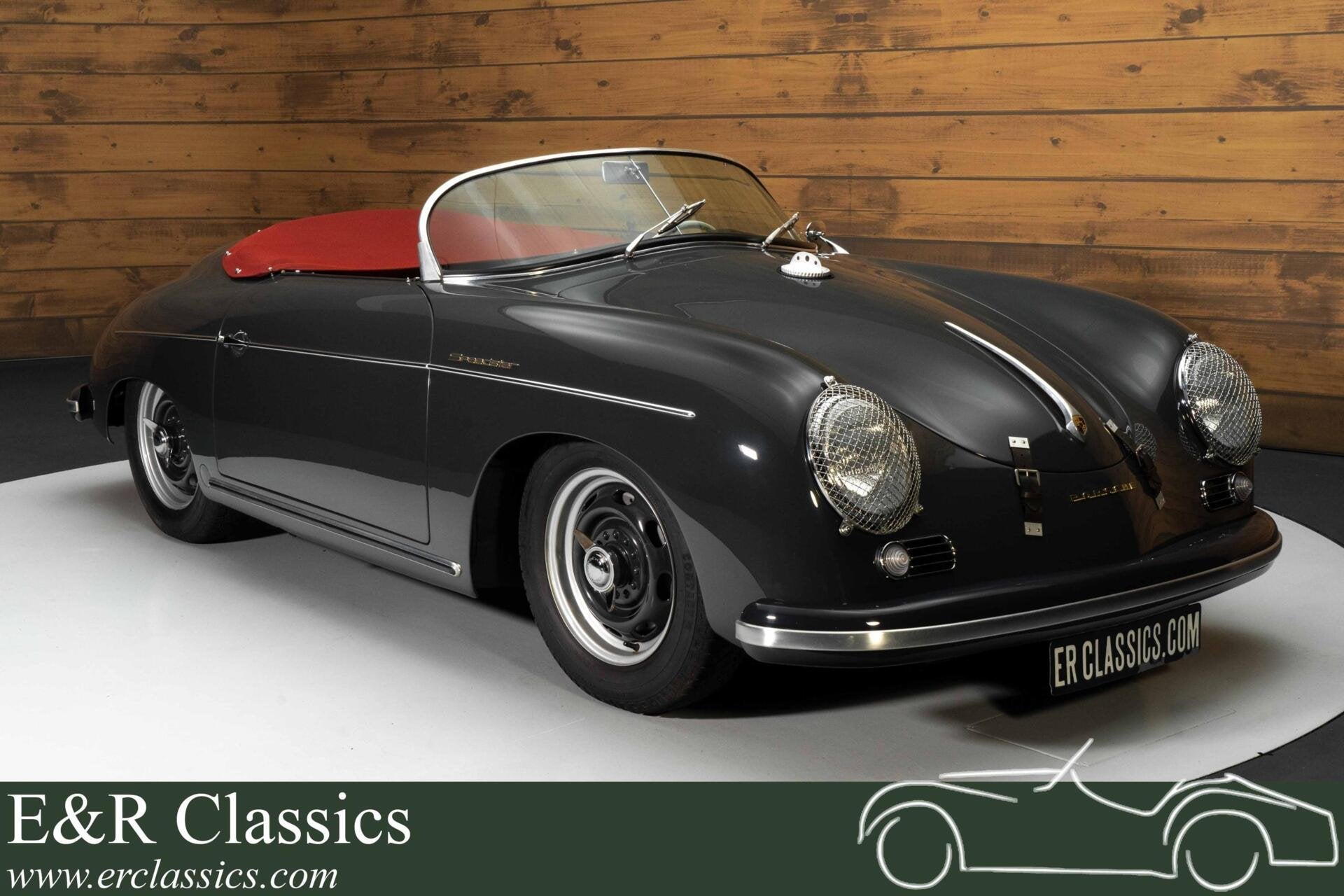 Porsche 356 Pre-A Speedster | 1955, Achterwielaandrijving, Cabriolet, Leder en Stof, Bedrijf