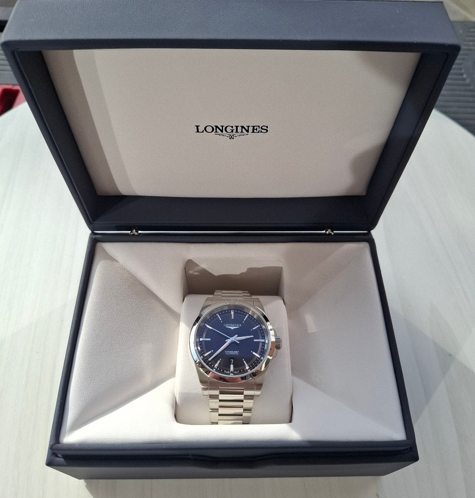 Logines ConQuest 41mm L3.830.4 Helemaal nieuw ongedragen, Overige merken, Staal, Staal, Polshorloge