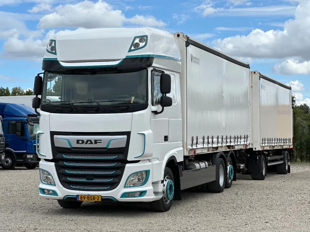 DAF XF 480 XF 480 EURO6 COMPLEET MET AANHANGER, LAADKLEP EN, Euro 6, Bedrijf, Diesel, 2 stoelen