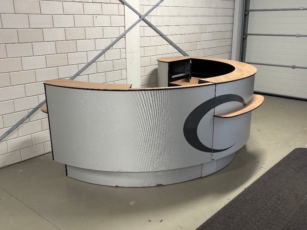 Grote halfronde balie, voor receptie, showroom of kantoor, Zakelijke goederen, Kantoor en Winkelinrichting | Kantoormeubilair en Inrichting