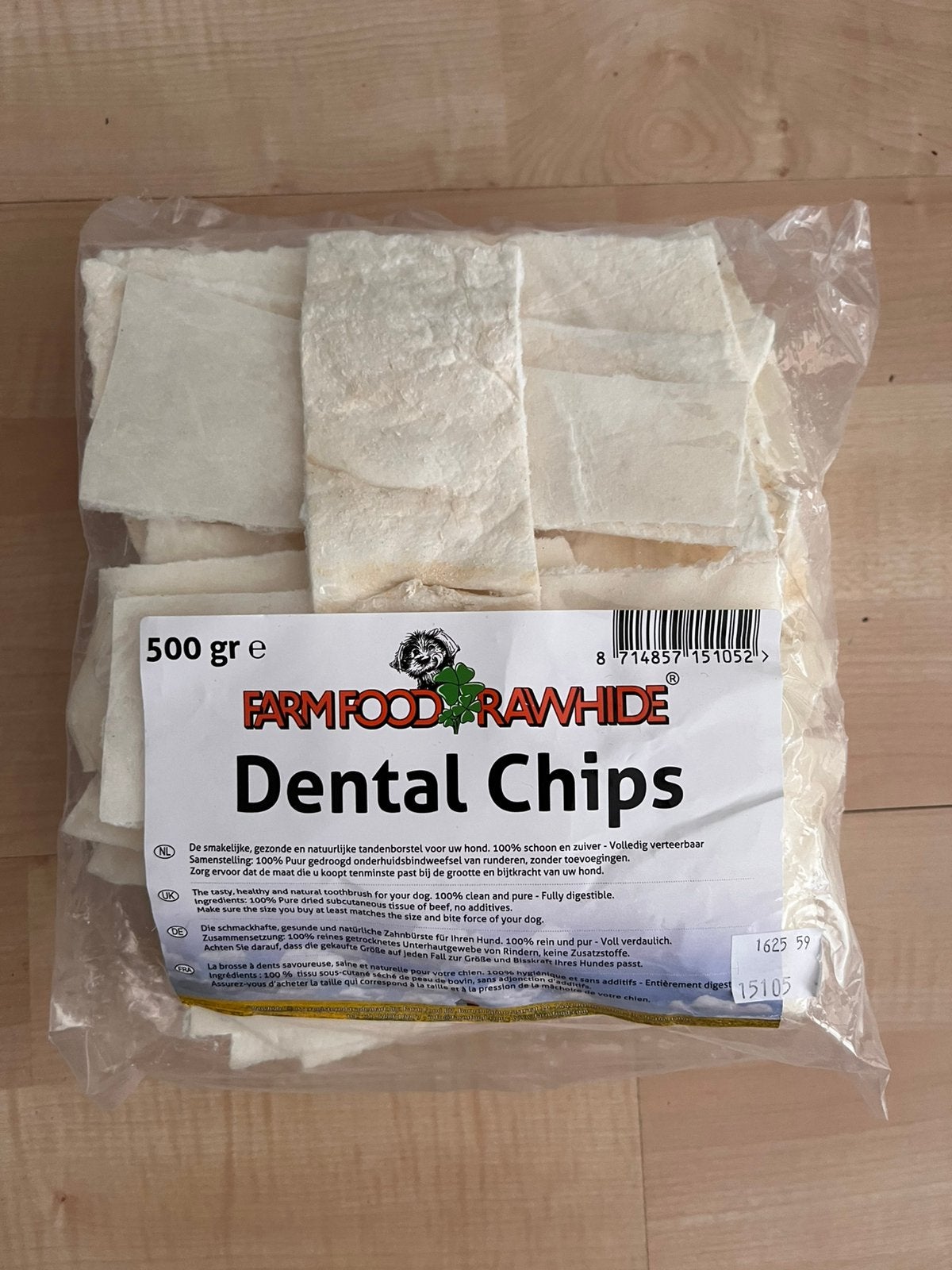NIEUW - FARM FOOD DENTAL CHIPS - 500 GRAM - NW €18,15, Ophalen of Verzenden, Hond