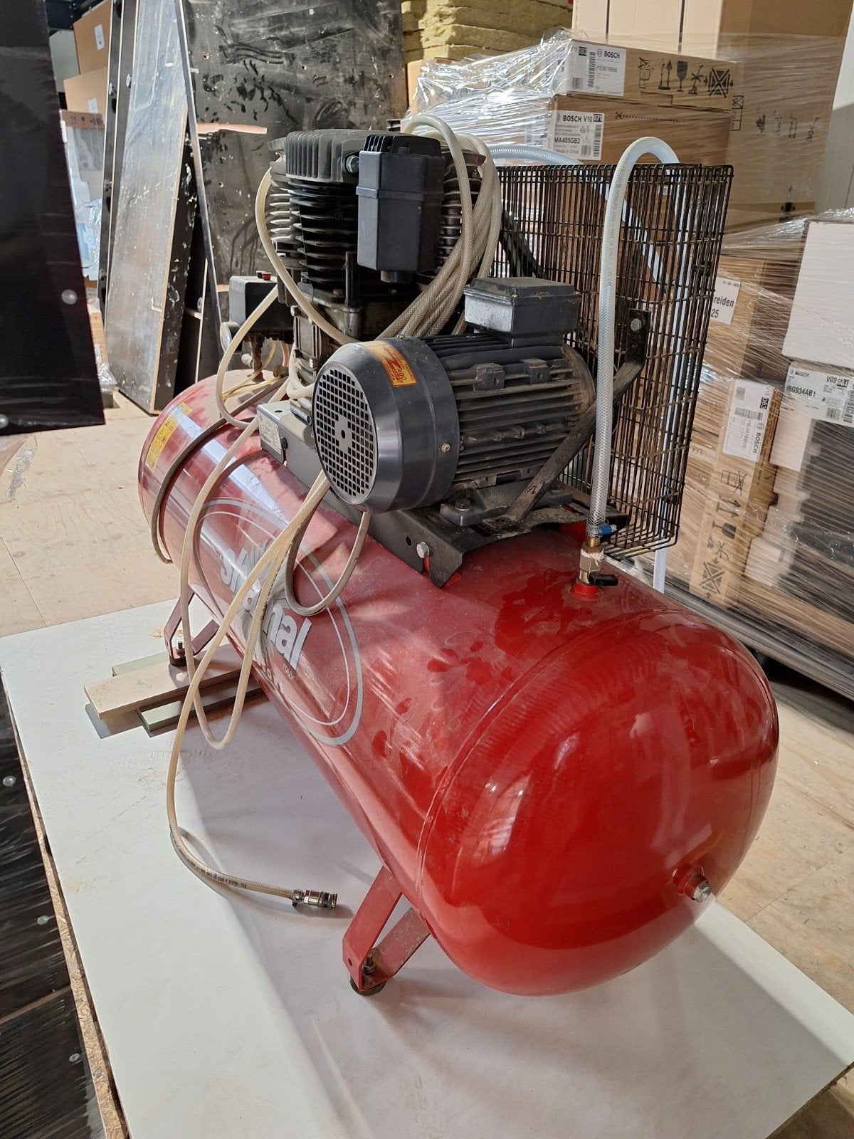 prima compressor, 270 liter, 380 volt, 100 liter of meer, Ophalen, Gebruikt
