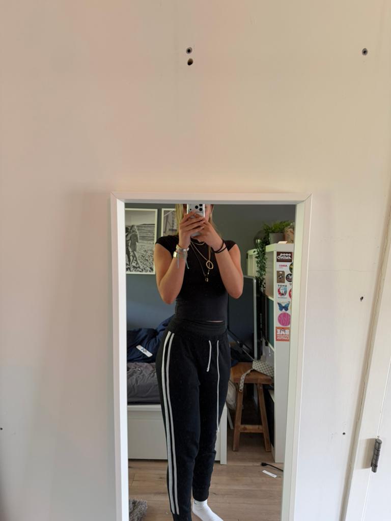 Joggingbroek Hollister, Ophalen of Verzenden, Gedragen, Maat 38/40 (M), Zwart