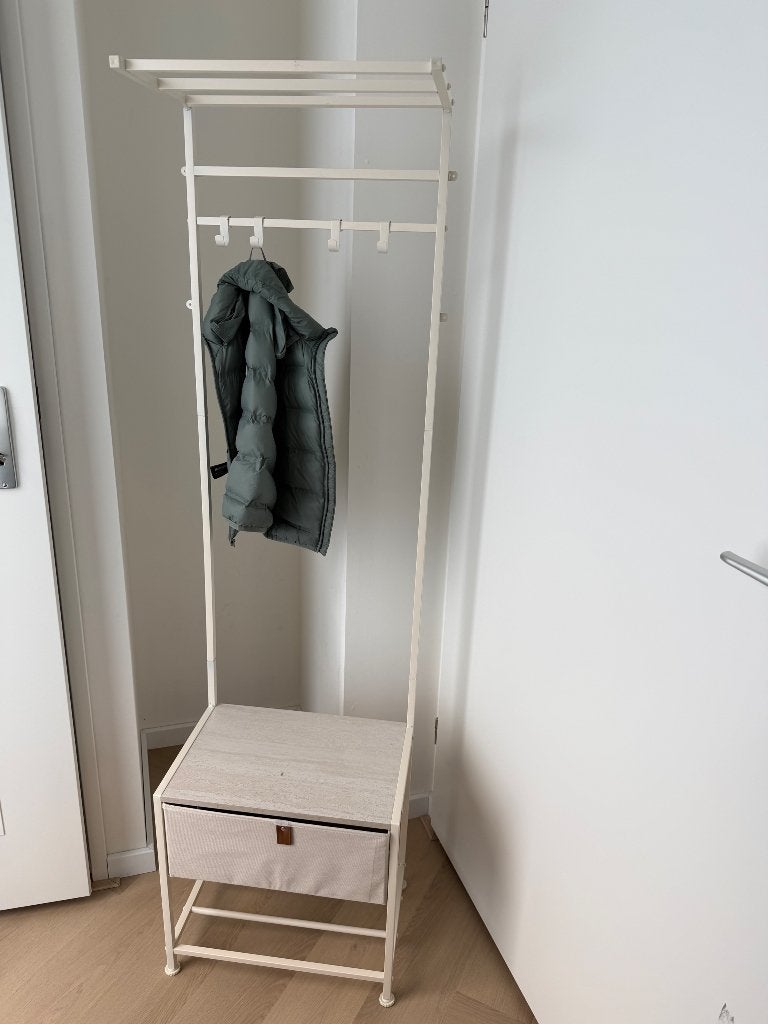 Halmeubel met kapstok en lade NIEUW, Nieuw, Minder dan 100 cm, Hout, Ophalen
