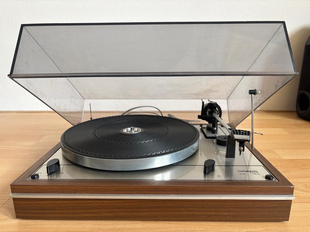 Thorens TD 165 platenspeler + pre-amp, Ophalen, Gebruikt, Thorens, Pitch-regelaar