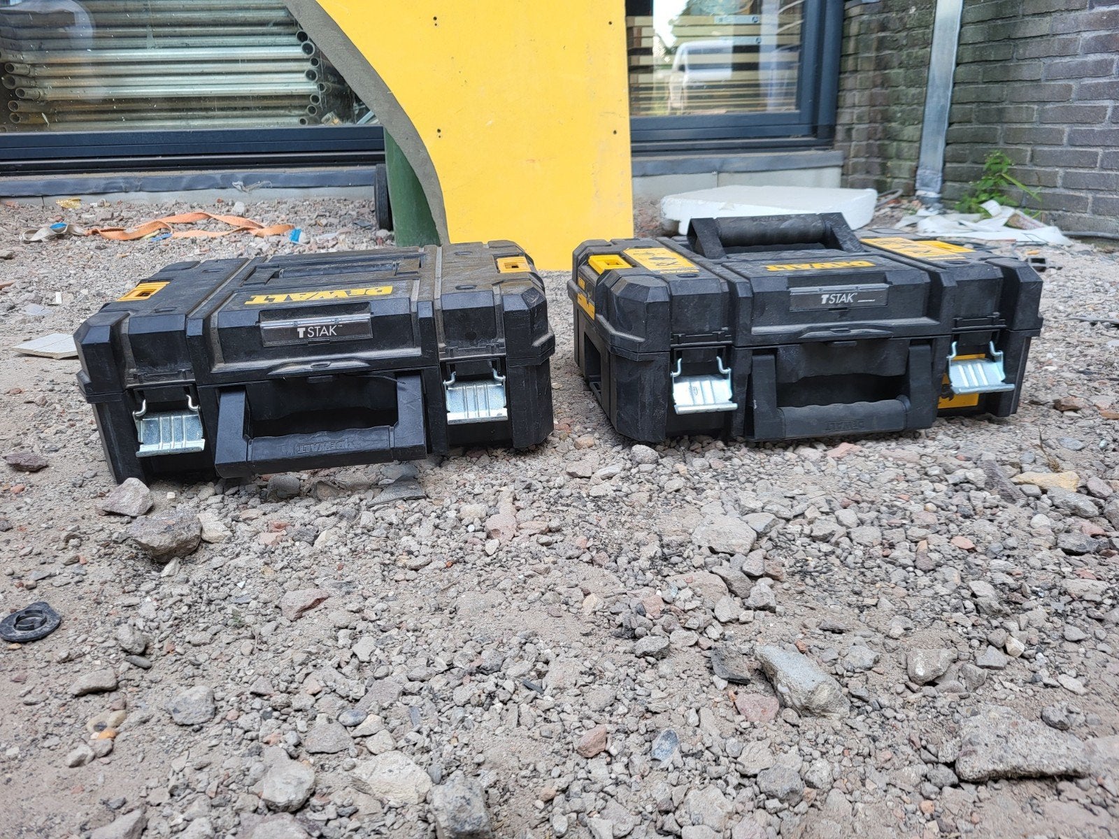 DeWalt TSTAK Gereedschapskoffers (2 stuks), Ophalen of Verzenden, Gebruikt, Gereedschapsopslag, DeWalt