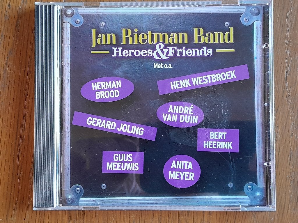 Jan Rietman band heroes & friends cd, Ophalen of Verzenden, Gebruikt, Pop