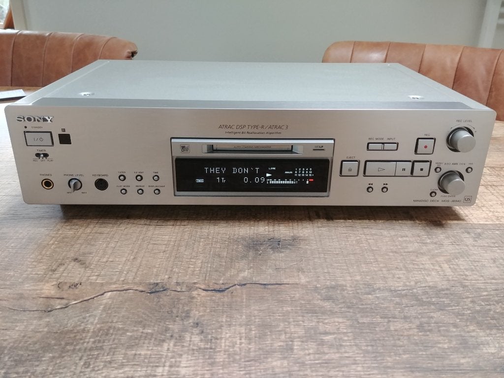Sony MDS-JB940 QS Minidisc Recorder met MDLP, Ophalen of Verzenden, Minidisc-recorder