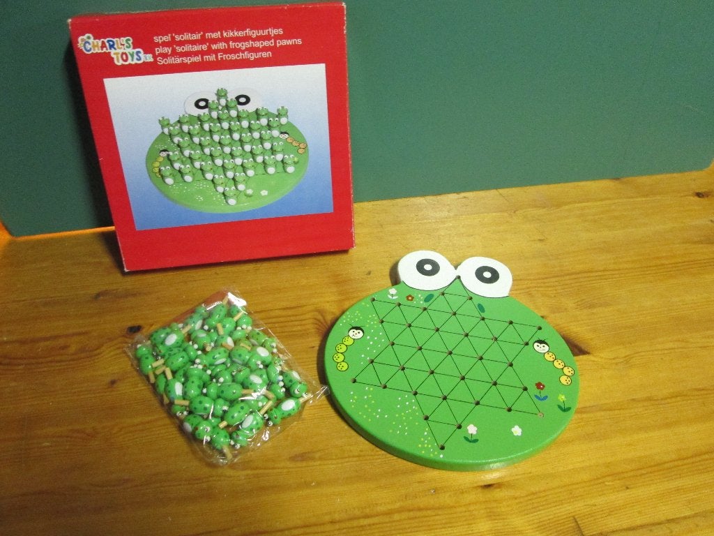 bordspel Solitaire met kikkers, Ophalen of Verzenden, Nieuw