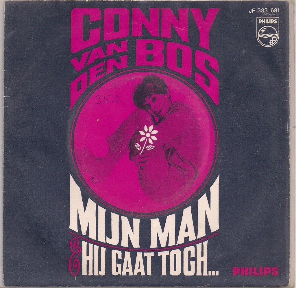 Conny van den Bos- Mijn Man, Gebruikt, 7 inch, Ophalen of Verzenden, Levenslied of Smartlap