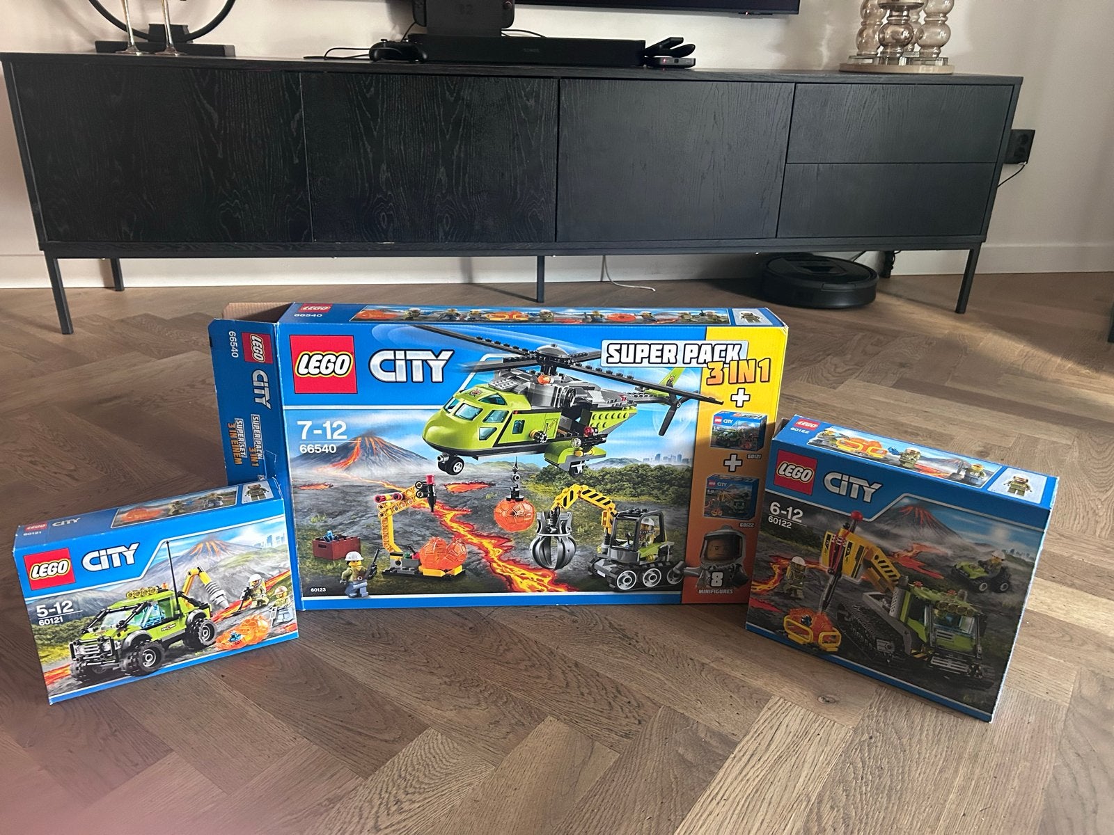 Lego City Super Pack 3in1 Vulkaanonderzoek (66540), City, Lego, Ophalen of Verzenden, Zo goed als nieuw