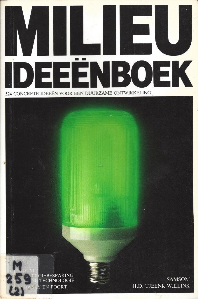 H.D. Tjeenk Willink - Milieu ideeënboek  524 concrete ideeën, Boeken, Ophalen of Verzenden, Gelezen, Maatschappij en Samenleving