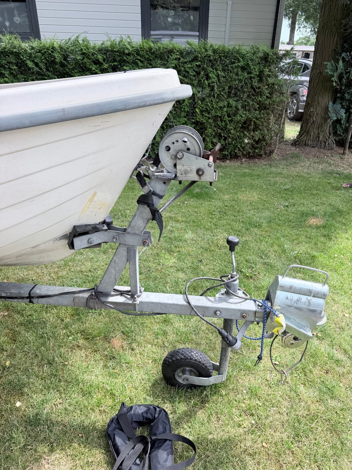 Terhi 440 visboot met Suzuki 8pk/15en Minn Kota elektromotor, Watersport en Boten, Ophalen, Overige merken, Kunststof, Gebruikt