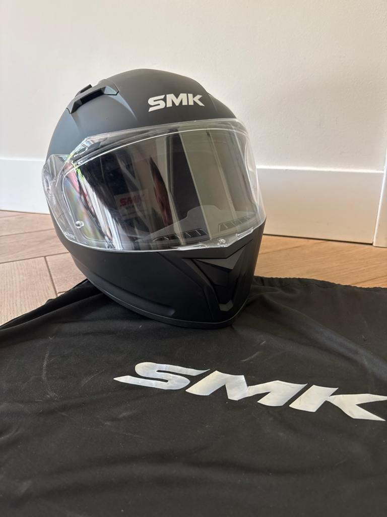 SMK Integraalhelm Mat Zwart - Maat XL, Overige merken, XL, Ophalen of Verzenden, Integraalhelm