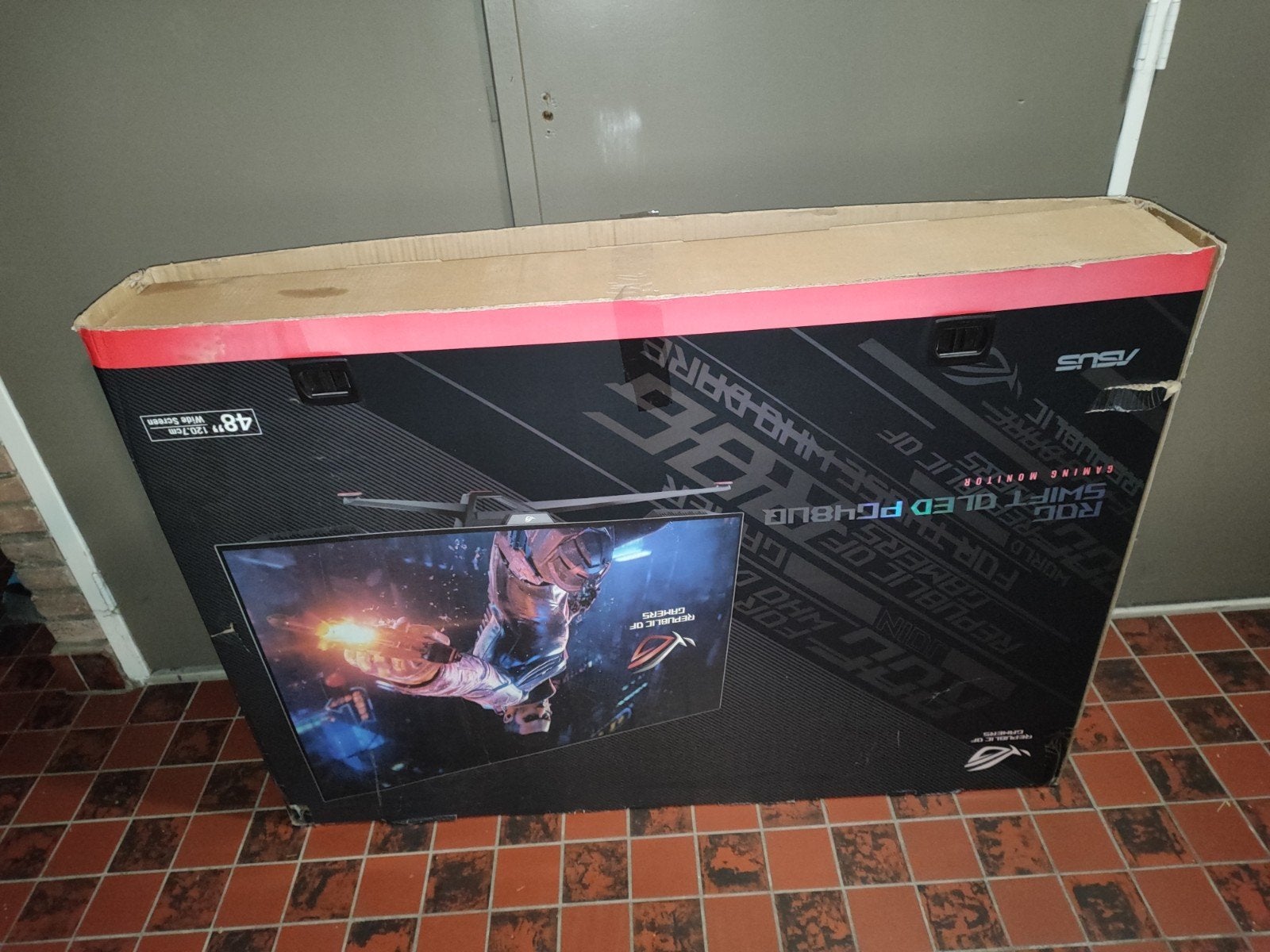 Asus ROG Swift OLED PG48UQ doos (ALLEEN DE DOOS), Computers en Software, Ophalen, Gebruikt, Asus
