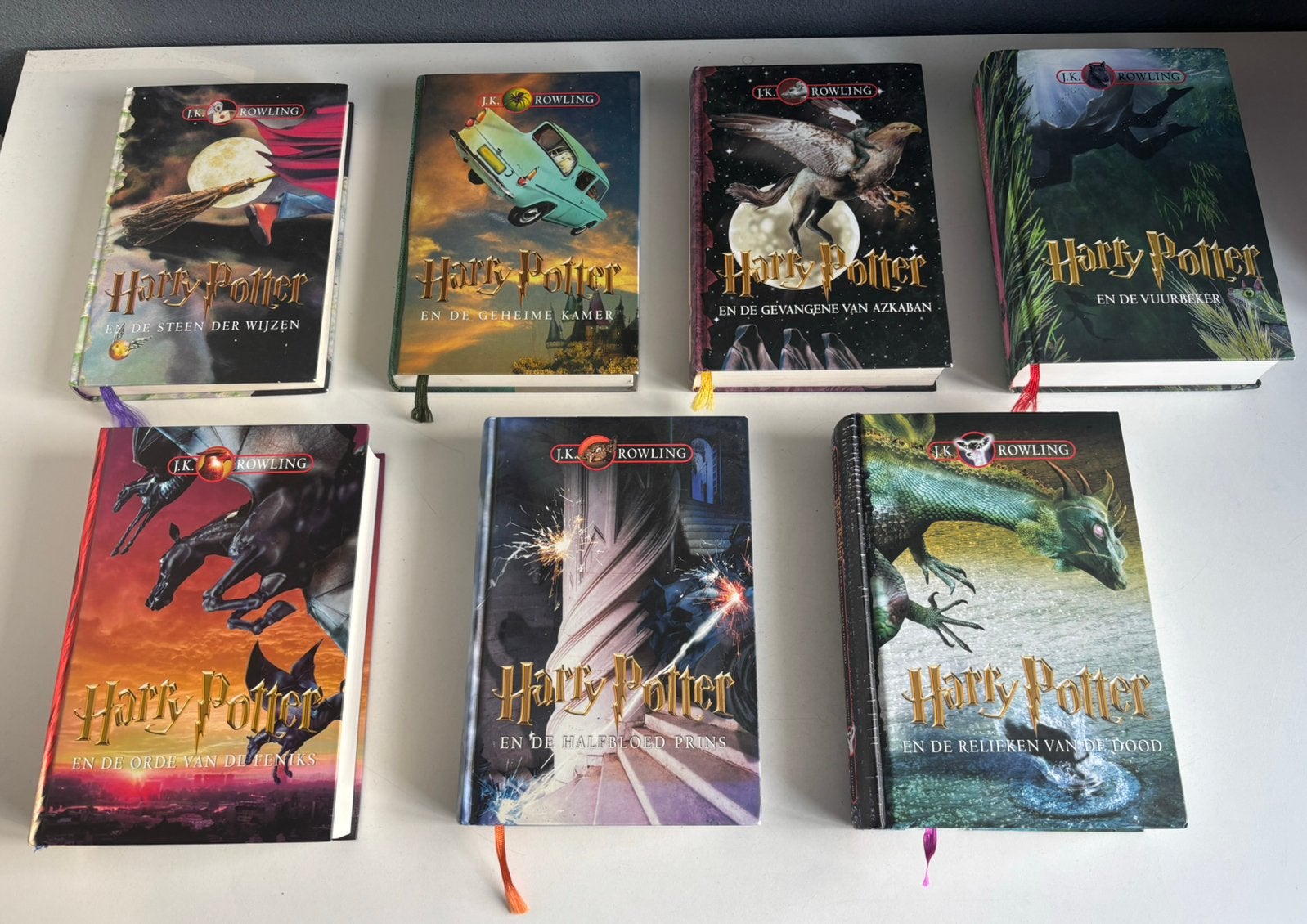 Foto 2 van Harry Potter volledige boeken reeks hardcover (deel 1 t/m 7)