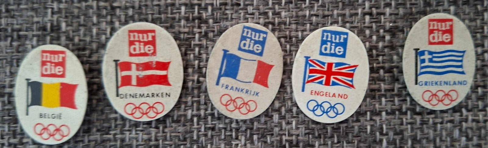 5 speldjes Olympische Spelen,  Nur Die , Duitse, serie, Verzenden, Sport