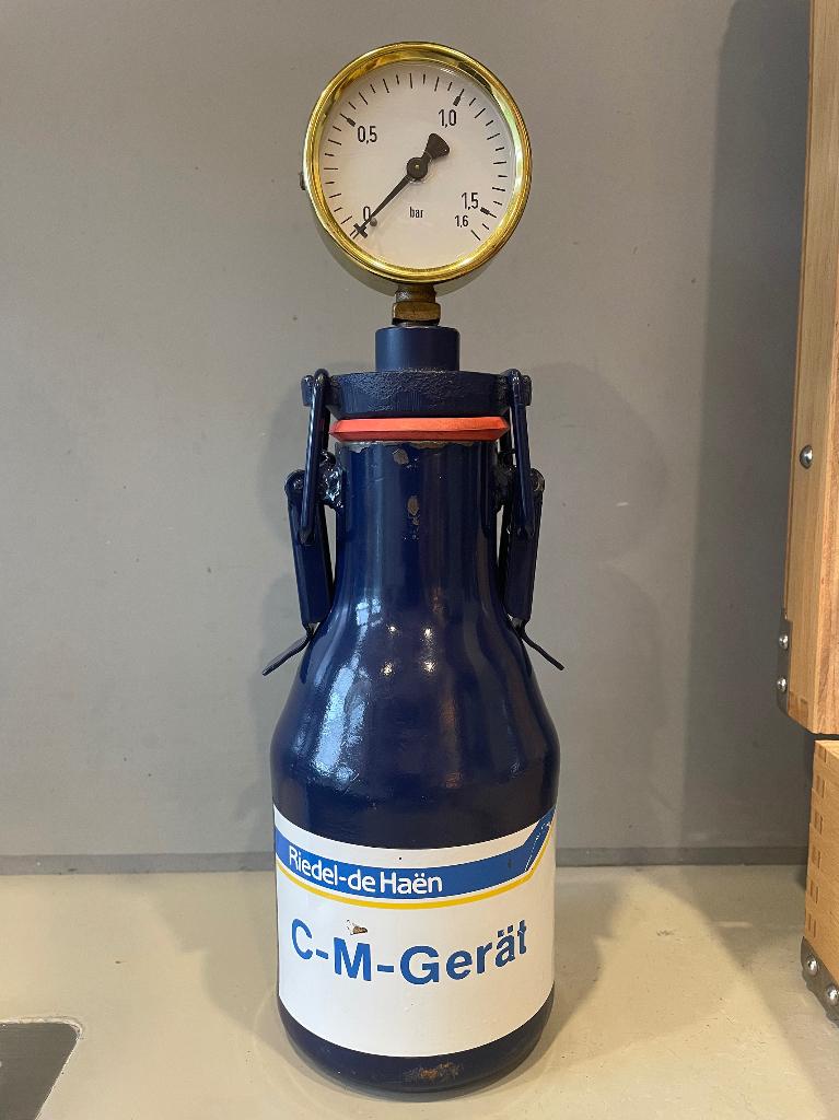 Carbide vochtmeter Riedel-DeHaen in kist met attributen, Ophalen of Verzenden, Zo goed als nieuw, Vocht of Vloeistof