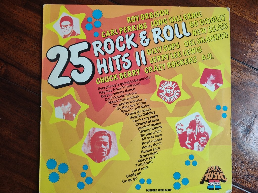 LP - 25 Rock & Roll Hits 2 - Original Versions, Cd's en Dvd's, Vinyl | Rock, Ophalen of Verzenden, Zo goed als nieuw, 12 inch