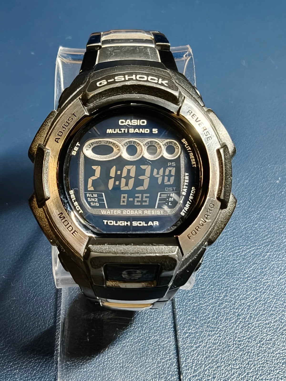 Vintage Casio G-Shock GW-810BD-1ER Solar (2006), Sieraden, Tassen en Uiterlijk, Horloges | Heren, Gebruikt, Staal, Polshorloge