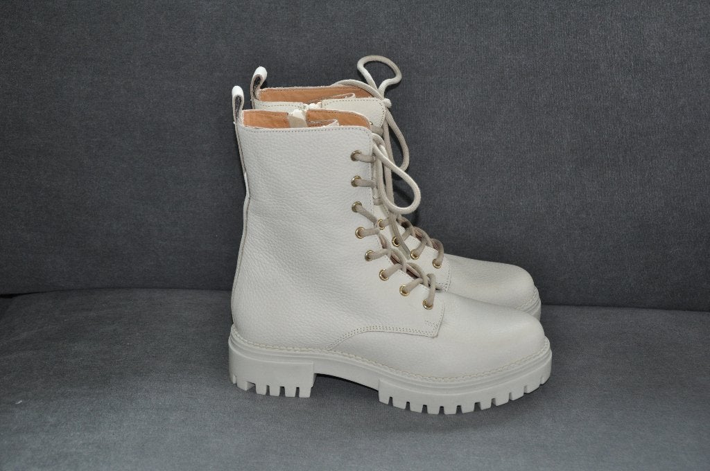 Manfield schoenen 37, leren schoenen 37, bikerboots 37, Wit, Overige typen, Nieuw, Ophalen of Verzenden