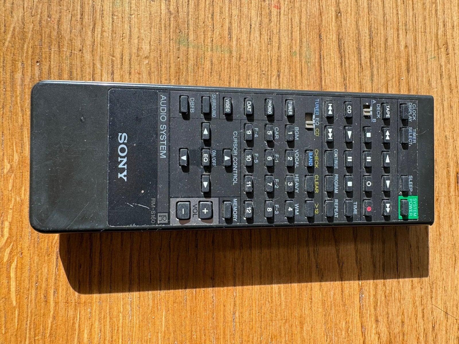 Sony Audio System Afstandsbediening RM-S160 mhc, Ophalen of Verzenden, Gebruikt, Origineel, Receiver of Versterker