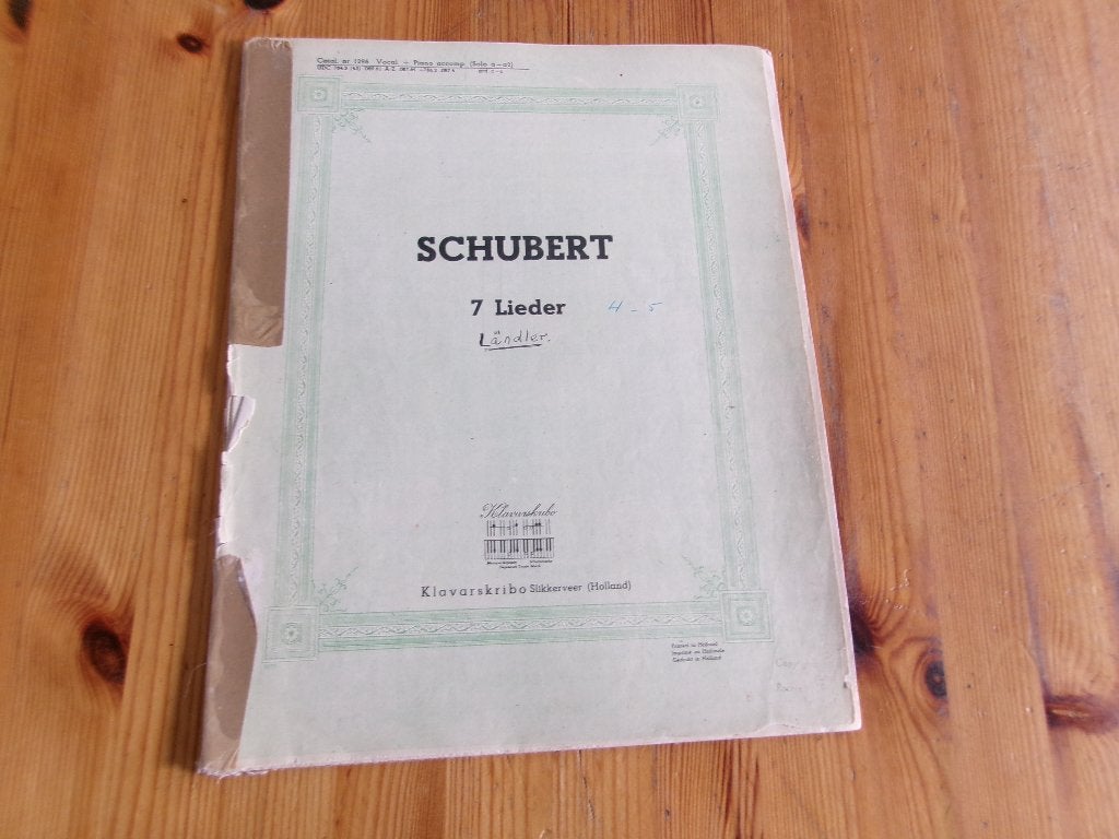 Klavarskribo - schubert, Muziek en Instrumenten, Bladmuziek, Zang, Gebruikt, Klassiek, Ophalen of Verzenden