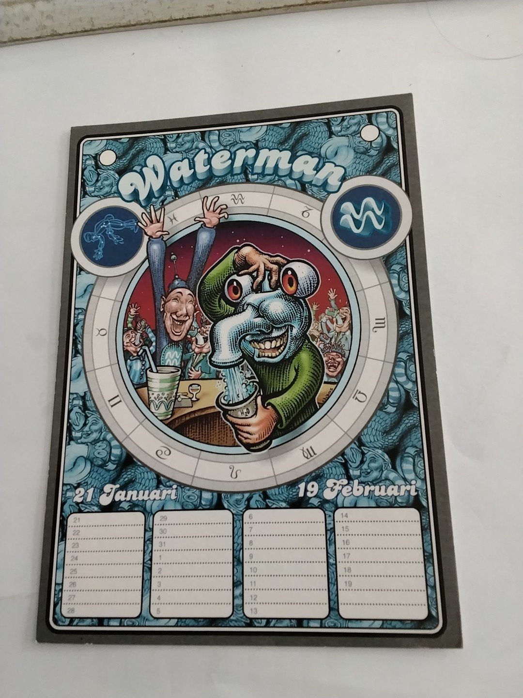 Waterman.  AQUARIUS 11e teken van de dierenriem, Ophalen of Verzenden, 1940 tot 1960, Klederdracht