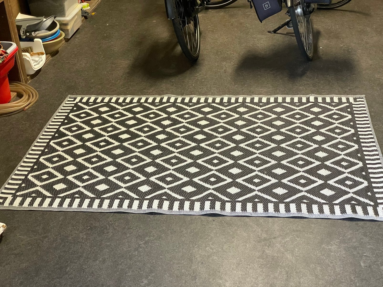 Buiten tuin mat, Huis en Inrichting, Stoffering | Tapijten en Kleden, Ophalen, Zo goed als nieuw, Rechthoekig, 50 tot 100 cm