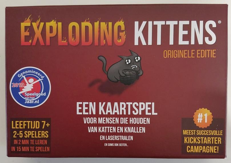 Exploding kittens, Hobby en Vrije tijd, Gezelschapsspellen | Kaartspellen, Vijf spelers of meer, Ophalen of Verzenden, Zo goed als nieuw