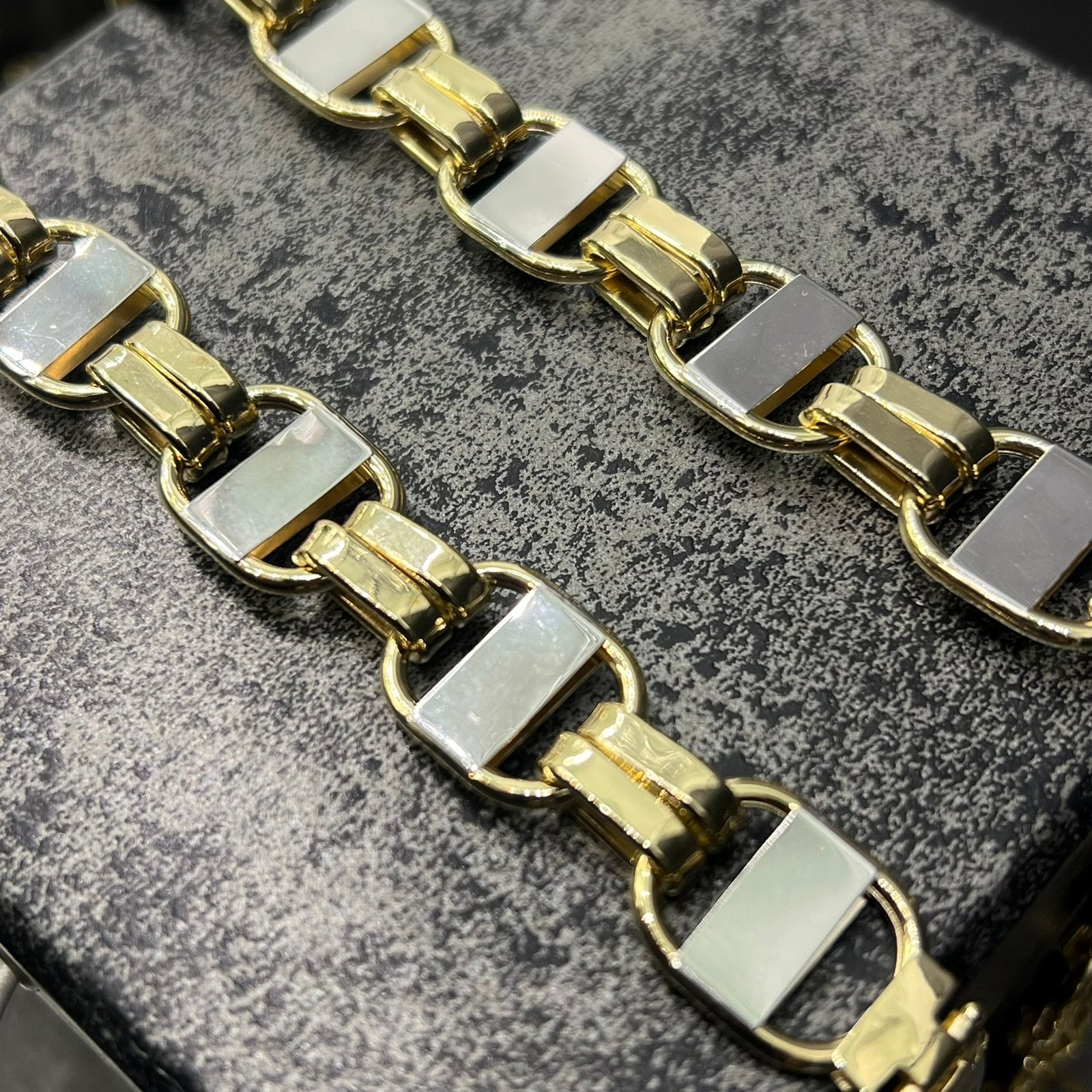 14k gouden ketting kingsley dikke schakel, Ophalen of Verzenden, Nieuw, Goud
