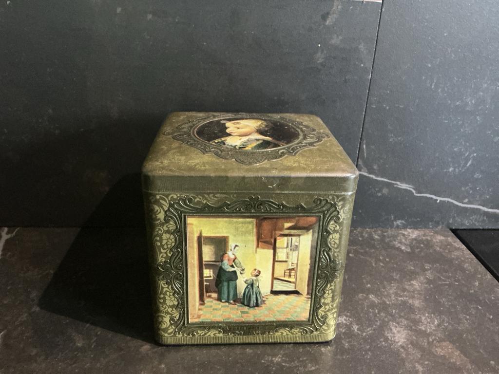 Vintage Blik Jaren '50 - Gouden Eeuw Schilderijen, Verzamelen, Blikken, Ophalen of Verzenden, Gebruikt, Overige, Overige merken