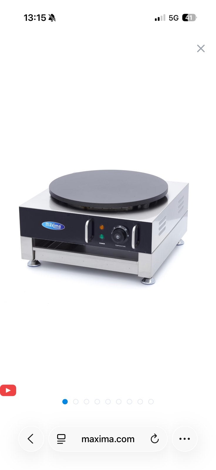 Crepe machine maxima, Ophalen of Verzenden