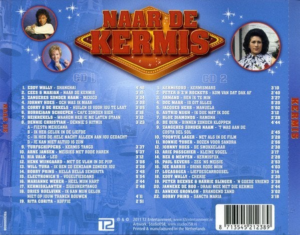 Naar De Kermis 2XCD, Verzenden, Zo goed als nieuw, Pop, Album
