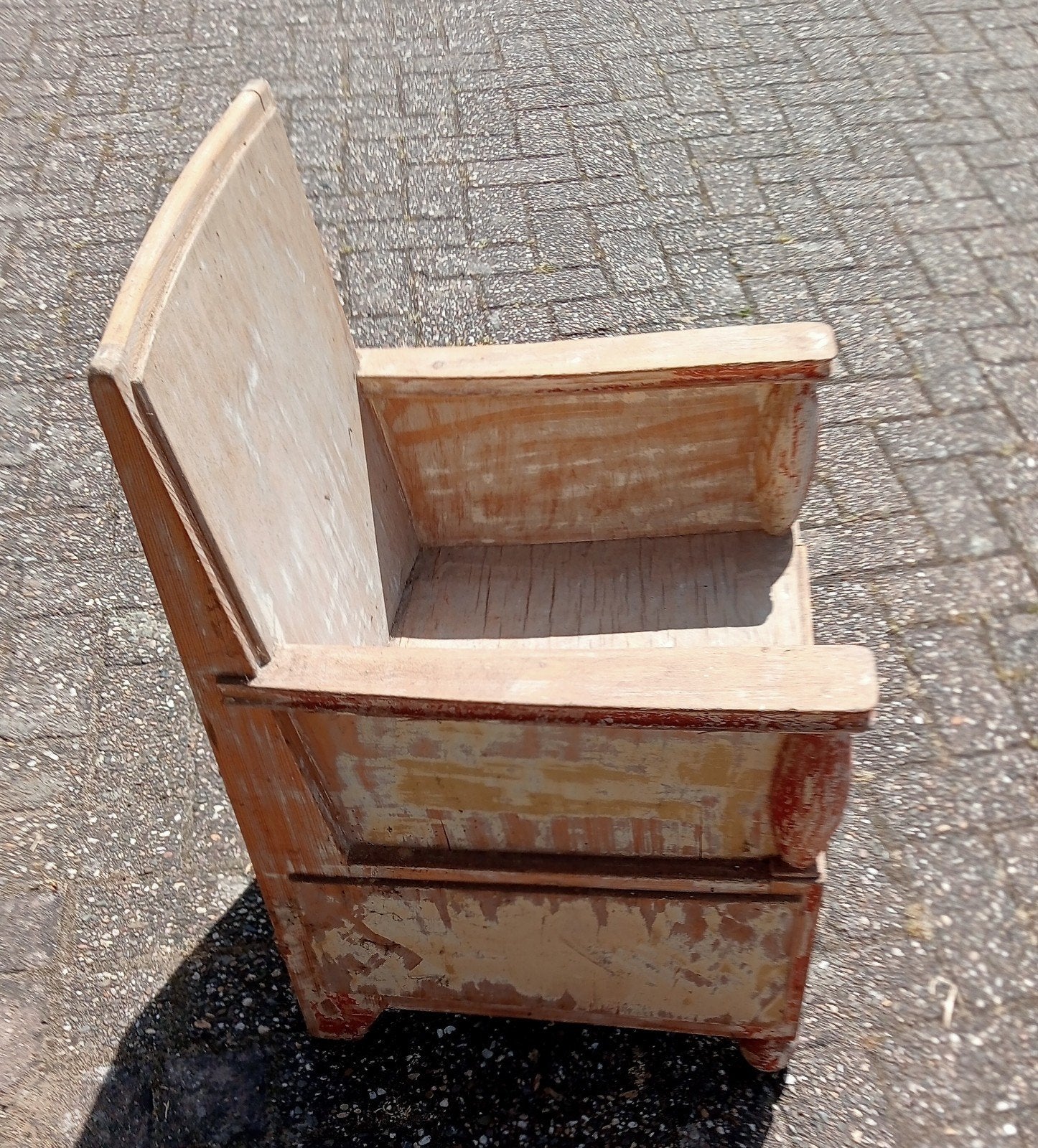 Vintage houten kinderstoel - Decoratief item, Ophalen of Verzenden