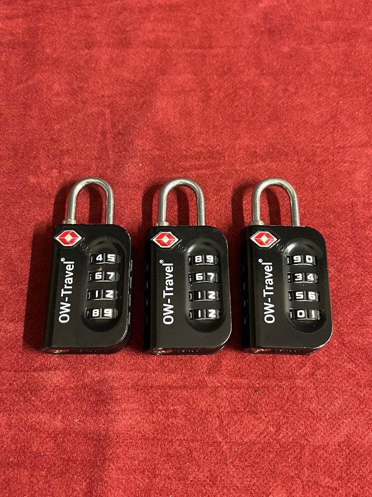 3x OW-Travel koffer , reis cijferslot , hangslot , slotje, Overige materialen, Slot, Minder dan 50 cm, Ophalen of Verzenden