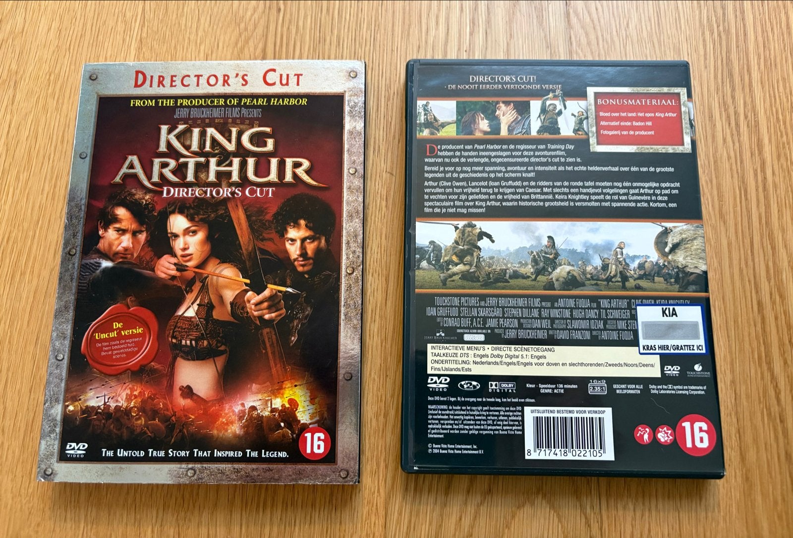 King Arthur - Director's Cut DVD (Nederlands ondertiteld), Cd's en Dvd's, Vanaf 16 jaar, Nederlands, Ophalen of Verzenden, Gebruikt