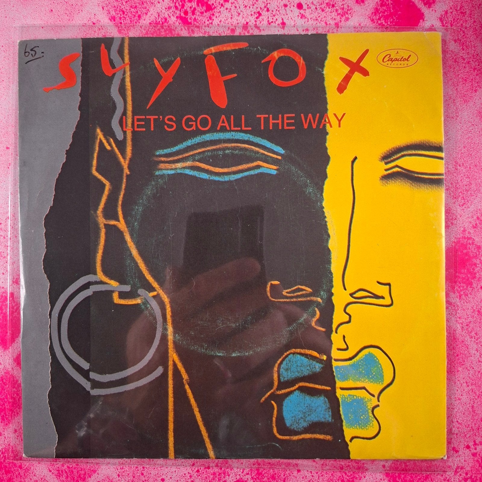 Sly Fox Lets go all the way single.                   Star45, 7 inch, Ophalen of Verzenden, Zo goed als nieuw, Overige typen