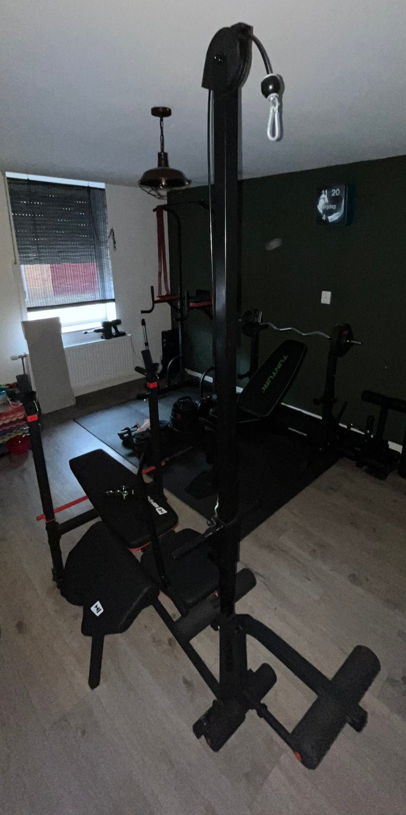 Complete krachttraining set, Sport en Fitness, Ophalen, Zo goed als nieuw, Krachtstation