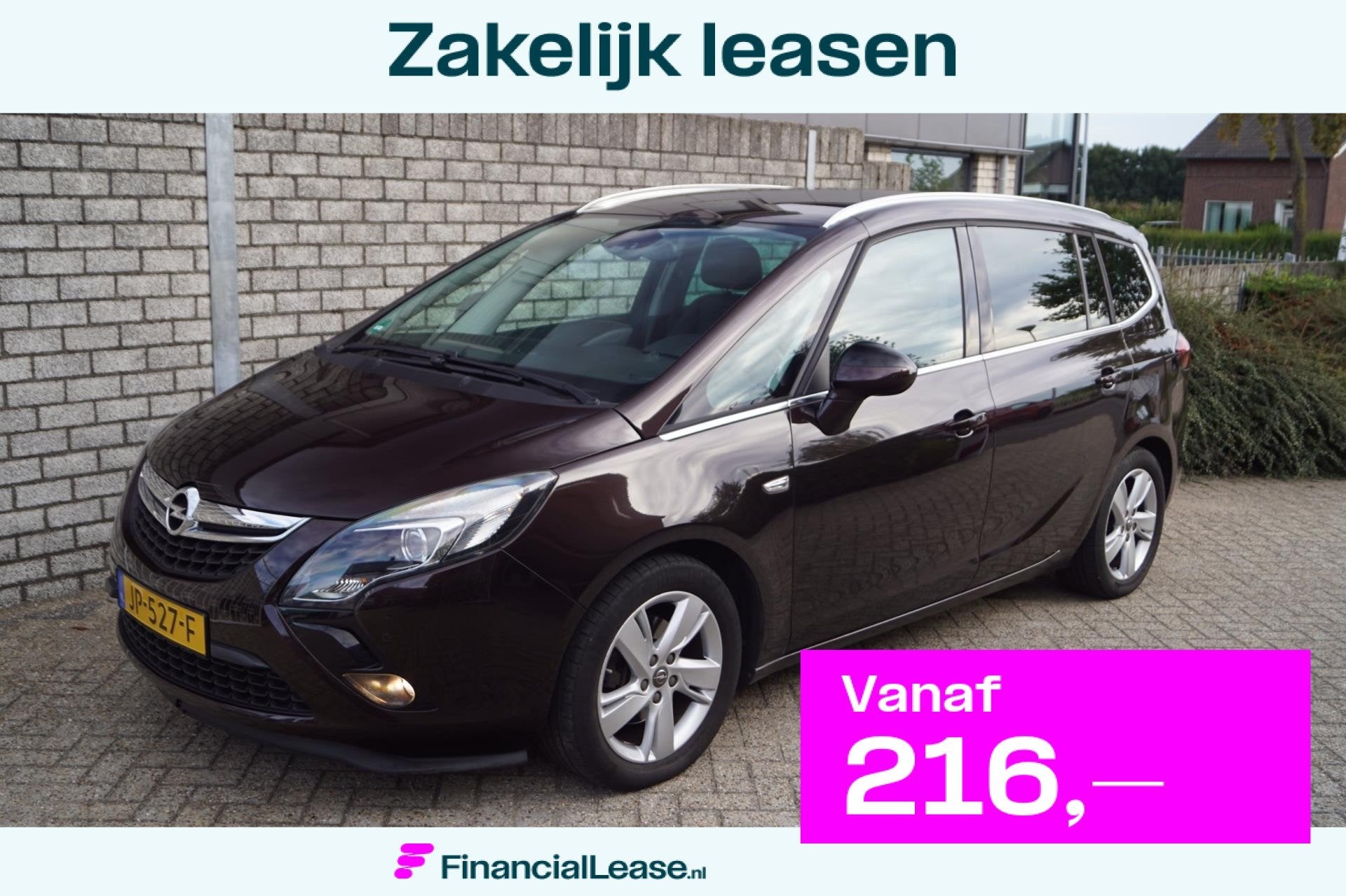 Opel Zafira Tourer 1.4 Turbo Blitz Leder Sportst Stoel/Stuur, Dealer onderhouden, Gebruikt, 4 cilinders, Bruin