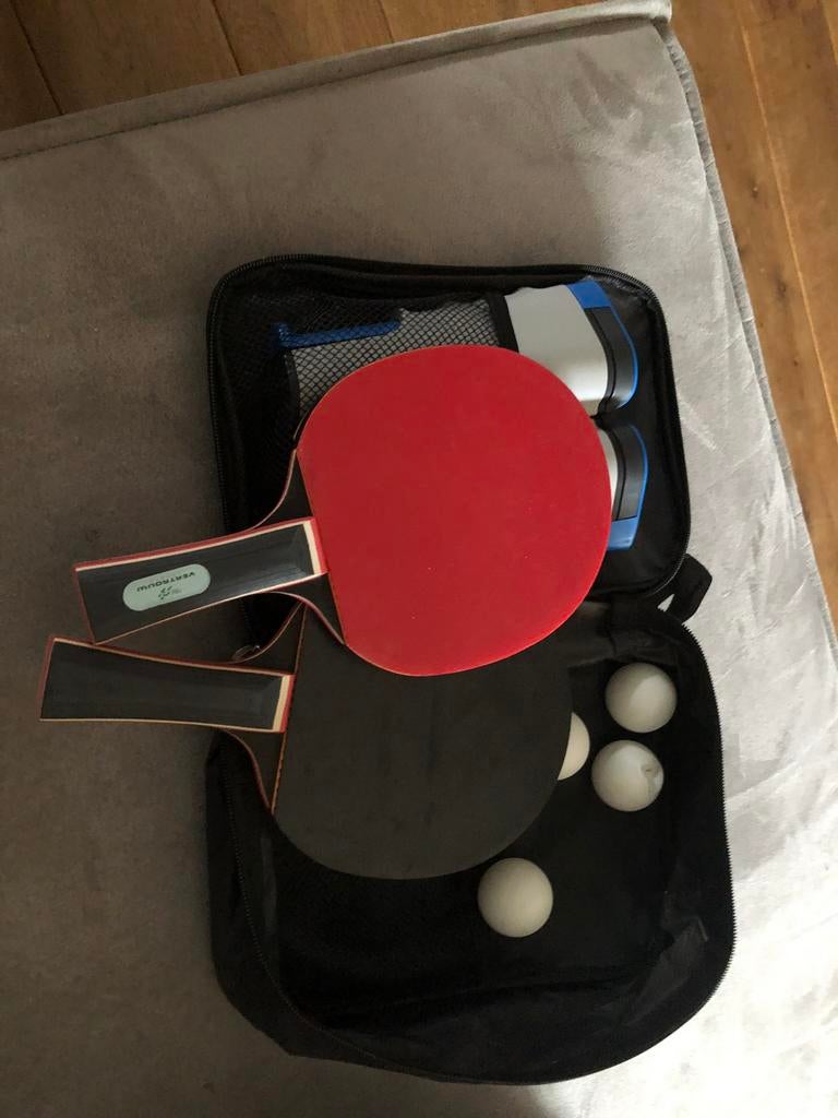 Prachtig nieuw tafeltennis set compleet, Sport en Fitness, Tafeltennis, Ophalen of Verzenden, Nieuw, Net, Batje(s) of Balletje(s)