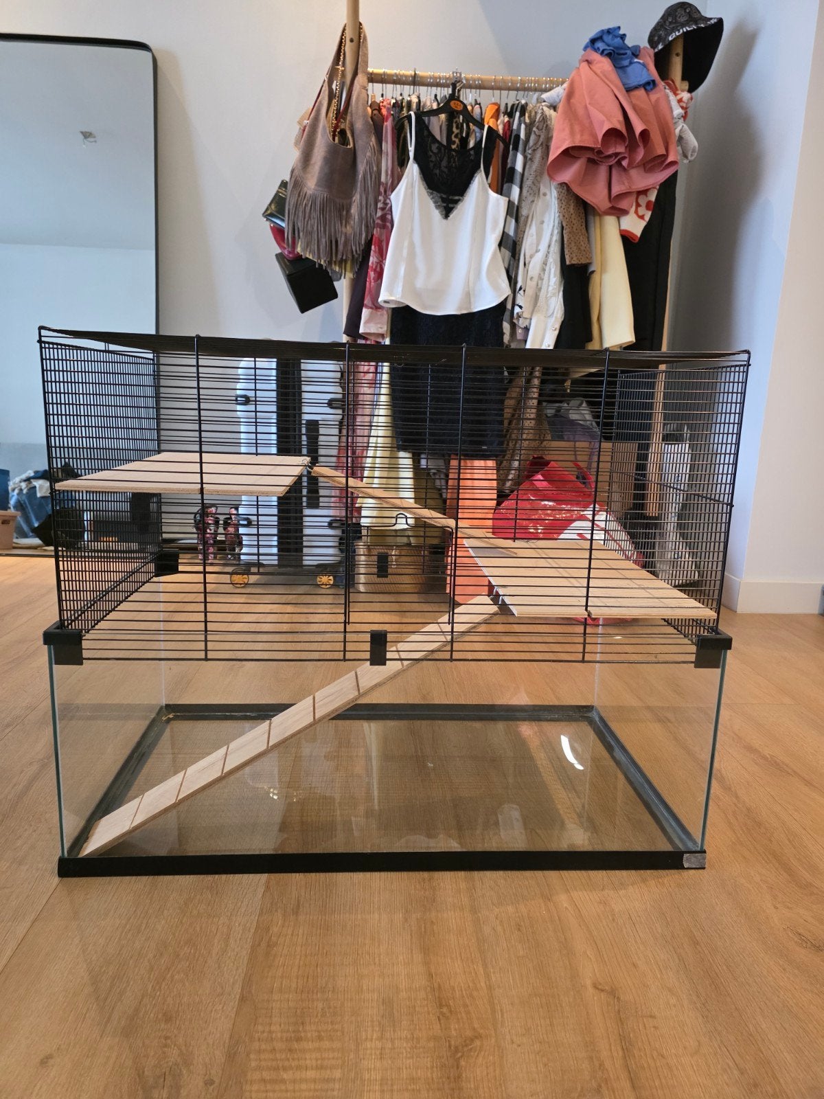 Mooie hamster kooi !!, Dieren en Toebehoren, Knaagdieren en Konijnen | Hokken en Kooien, Kooi, Zo goed als nieuw, Hamster, 75 tot 110 cm