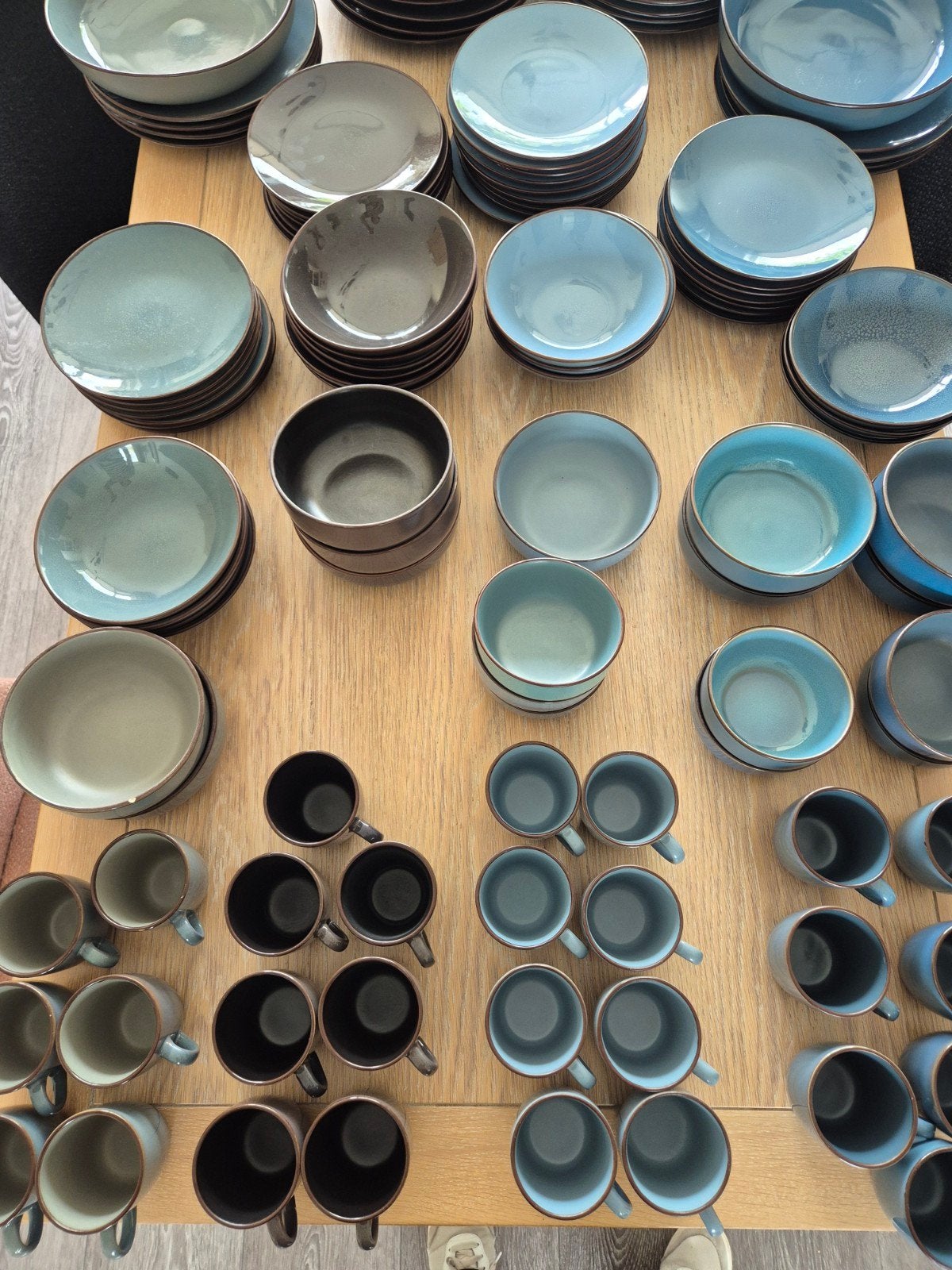 servies Elin Action lichtblauw 29 delen, Ophalen, Overige stijlen, Compleet servies
