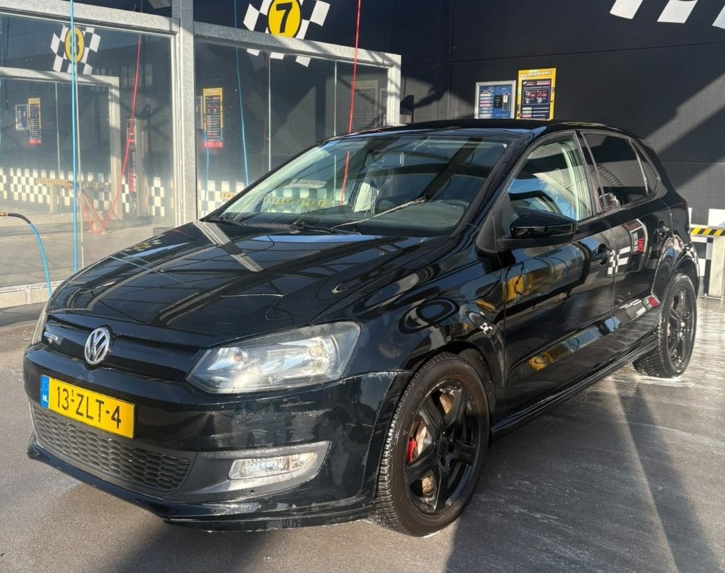 Volkswagen Polo 1.2 TDI 55KW BM 2012 Zwart, Auto's, Voorwielaandrijving, 74 pk, 1199 cc, 96 €/maand