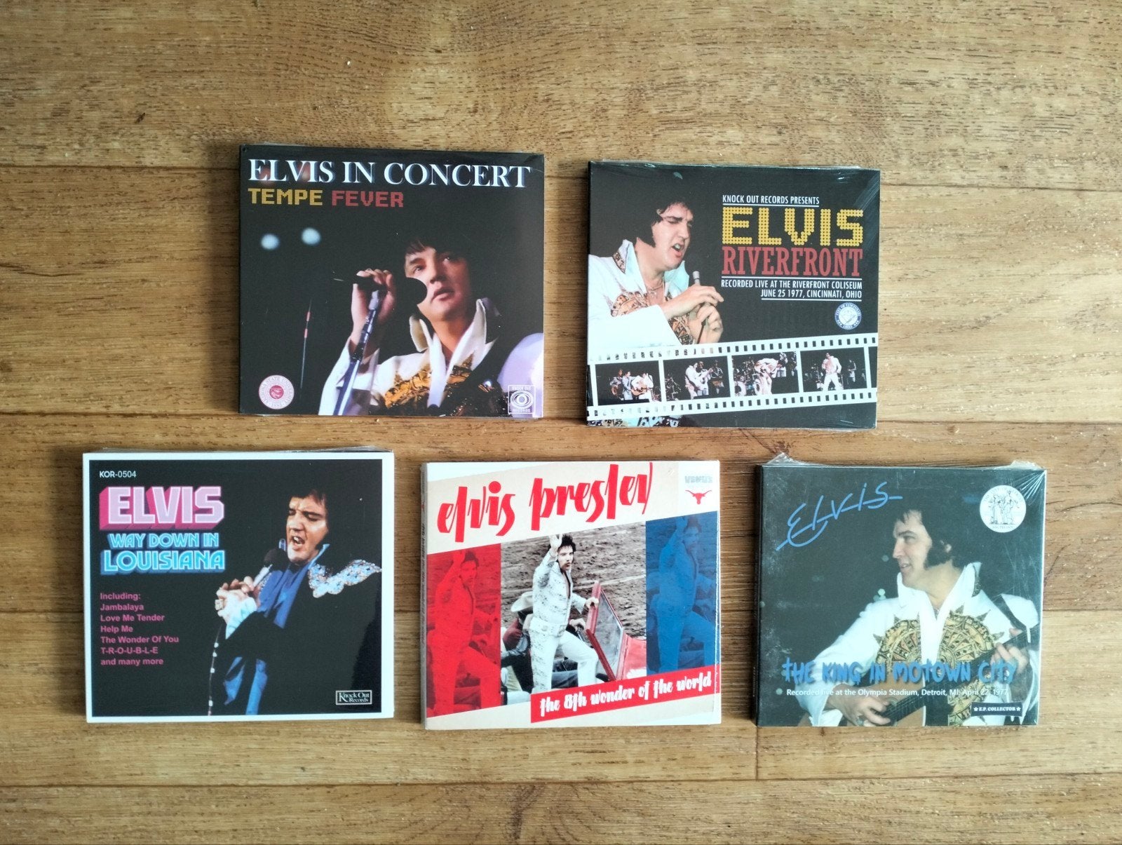 5 x Elvis Presley digipack cd met live concerten (GESEALD), Ophalen of Verzenden, Nieuw in verpakking