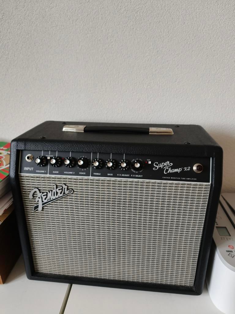 Fender Super Champ X2 Gitaarversterker combo met hoes, Ophalen of Verzenden, Zo goed als nieuw, Gitaar, Minder dan 50 watt