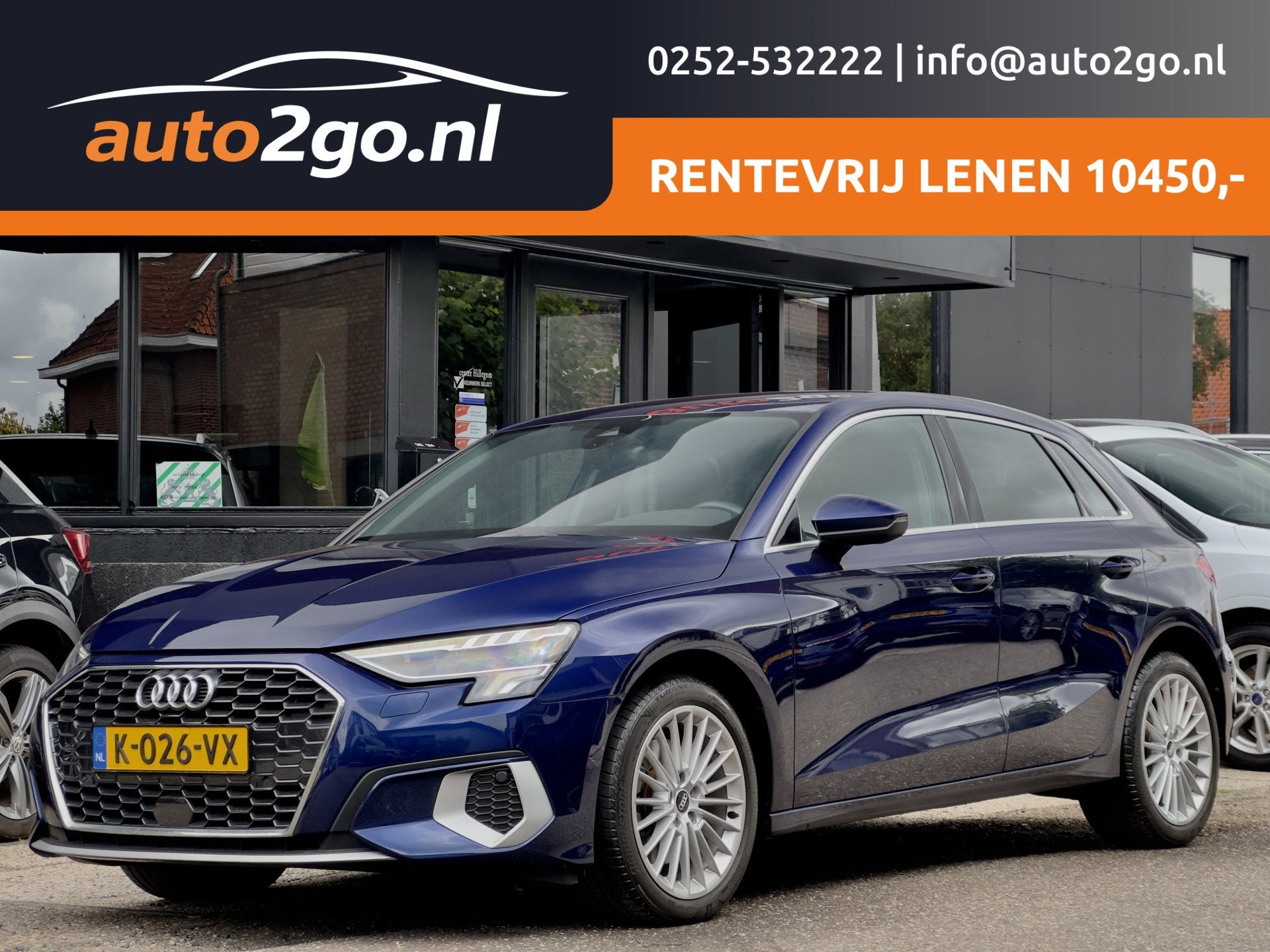 Audi A3 Sportback 35 TFSI AUT7 EDITION 97D.KM NAVI AIRCO DIG, 4 cilinders, 150 pk, Blauw, Origineel Nederlands