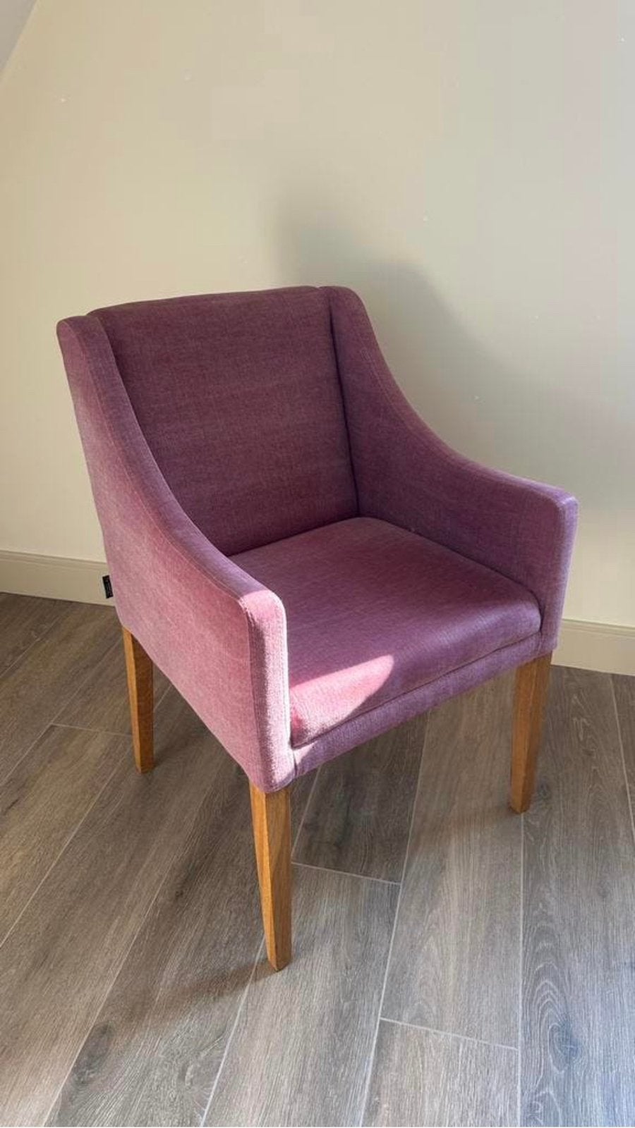 Zeer mooie fauteuil / stoel oud roze, Huis en Inrichting, Fauteuils, Ophalen, Zo goed als nieuw, 75 tot 100 cm