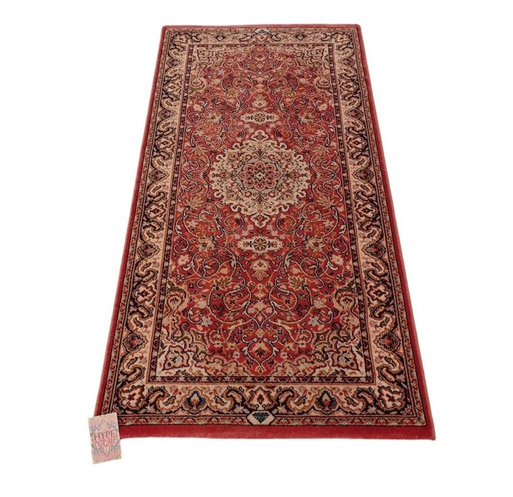 Vintage oosters wol Vloerkleed Pink medallion 67x135cm