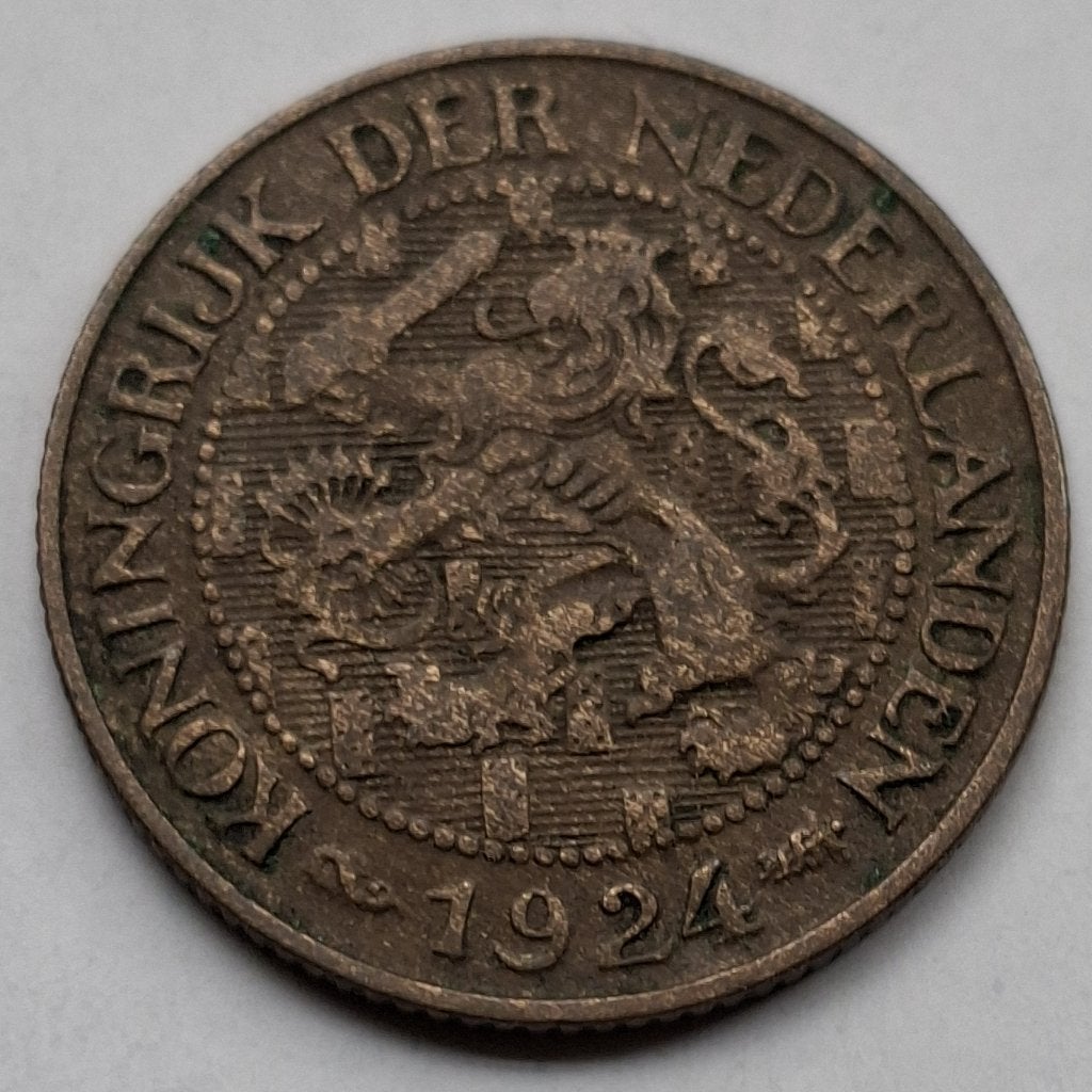 1 Cent 1924 1e ( Zfr ), Ophalen of Verzenden, Koningin Wilhelmina, 1 cent, Losse munt